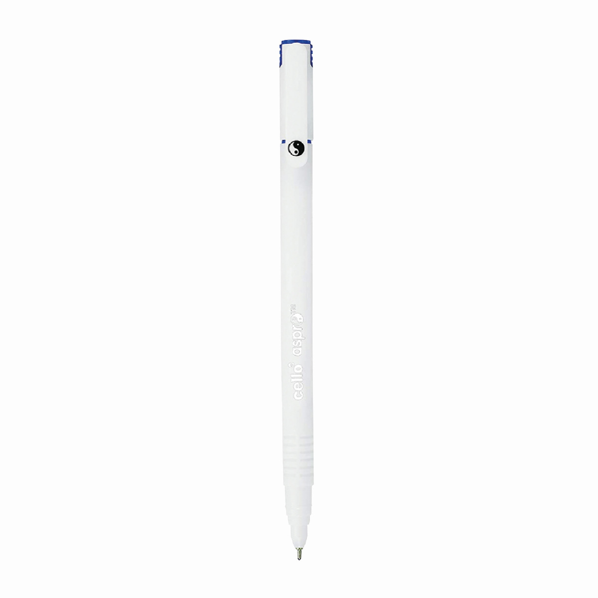 تشيلو أسبرو قلم حبر كروي منخفض اللزوجة به طرف فضي من النيكل مع جرة ، 0.7 مم ، عبوة 25 قطعة ، أزرق ، CE-ASPRO7-25JB