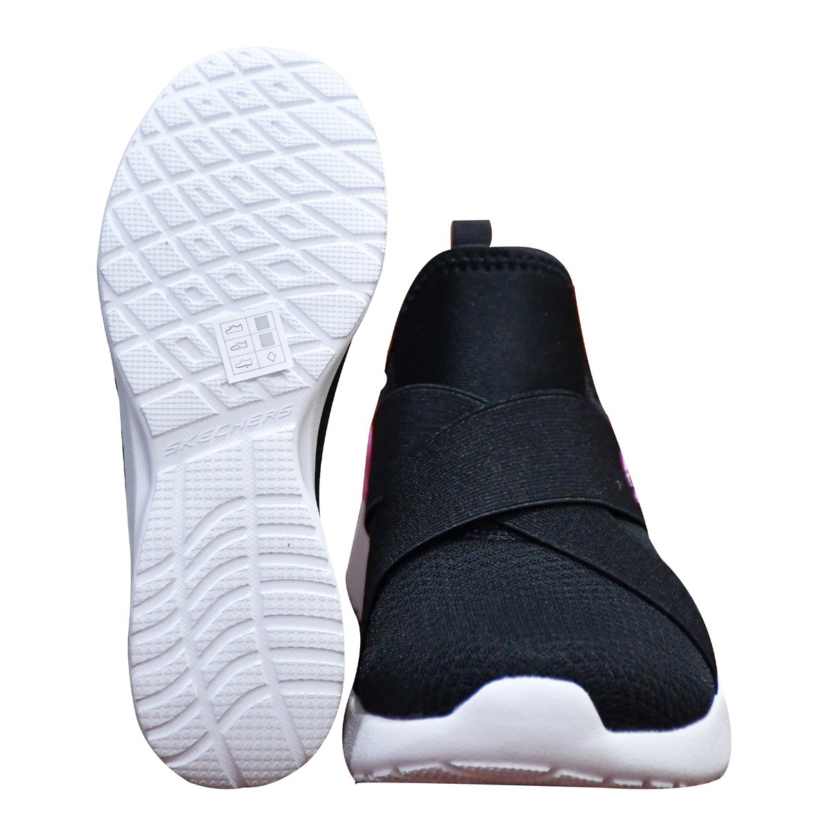 سكيتشرز حذاء رياضي نسائي 149341 أسود وأبيض، 39.5