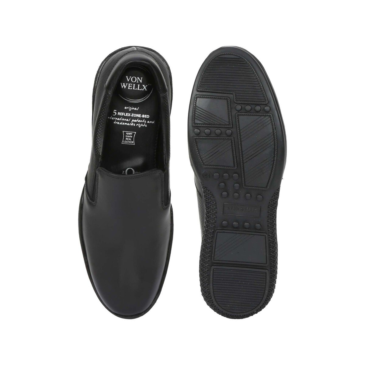 Von Wellx Men's Formal Shoes 76003 Black, 45 Online at Best Price ...