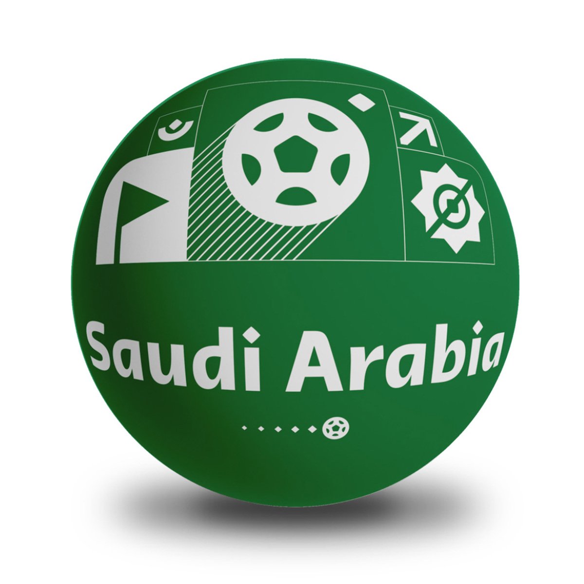 Fifa Saudi Arabia Pvc Ball 100005SA