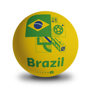 فيفا كرة البرازيل البلاستيكية 100005B