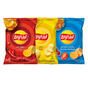 Lay's Chips Assorted Value Pack 3 x 155g