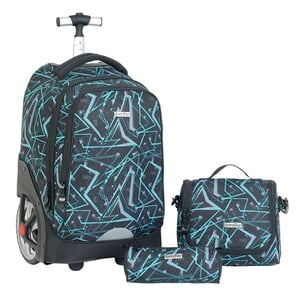 Everyday School Trolley Bag+Lunch Bag+Pencil Case, 3pcs Set FK3EV103