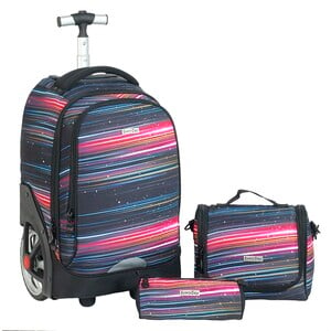 Everyday School Trolley Bag+Lunch Bag+Pencil Case, 3pcs Set FK3EV104