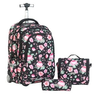 Everyday School Trolley Bag+Lunch Bag+Pencil Case, 3pcs Set FK3EV108