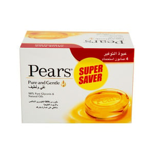 Pears Pure & Gentle Soap Value Pack 4 x 125 g