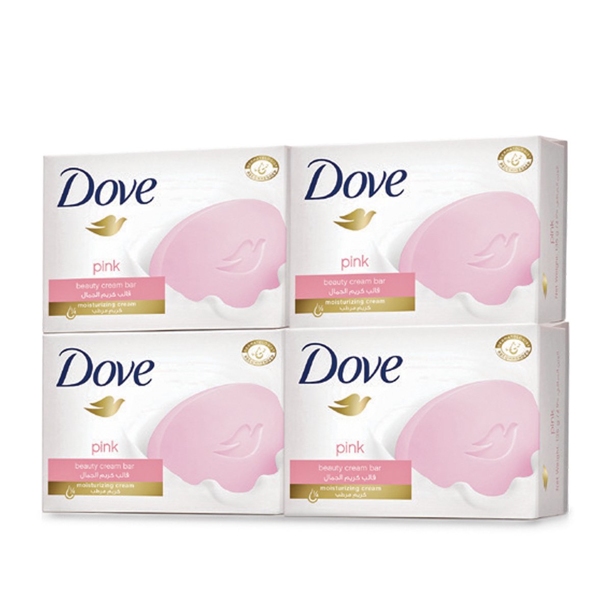 اشتري قم بشراء Dove Pink Beauty Cream Bar Value Pack 4 x 160 g Online at Best Price من الموقع - من لولو هايبر ماركت صابون الإستحمام في الامارات