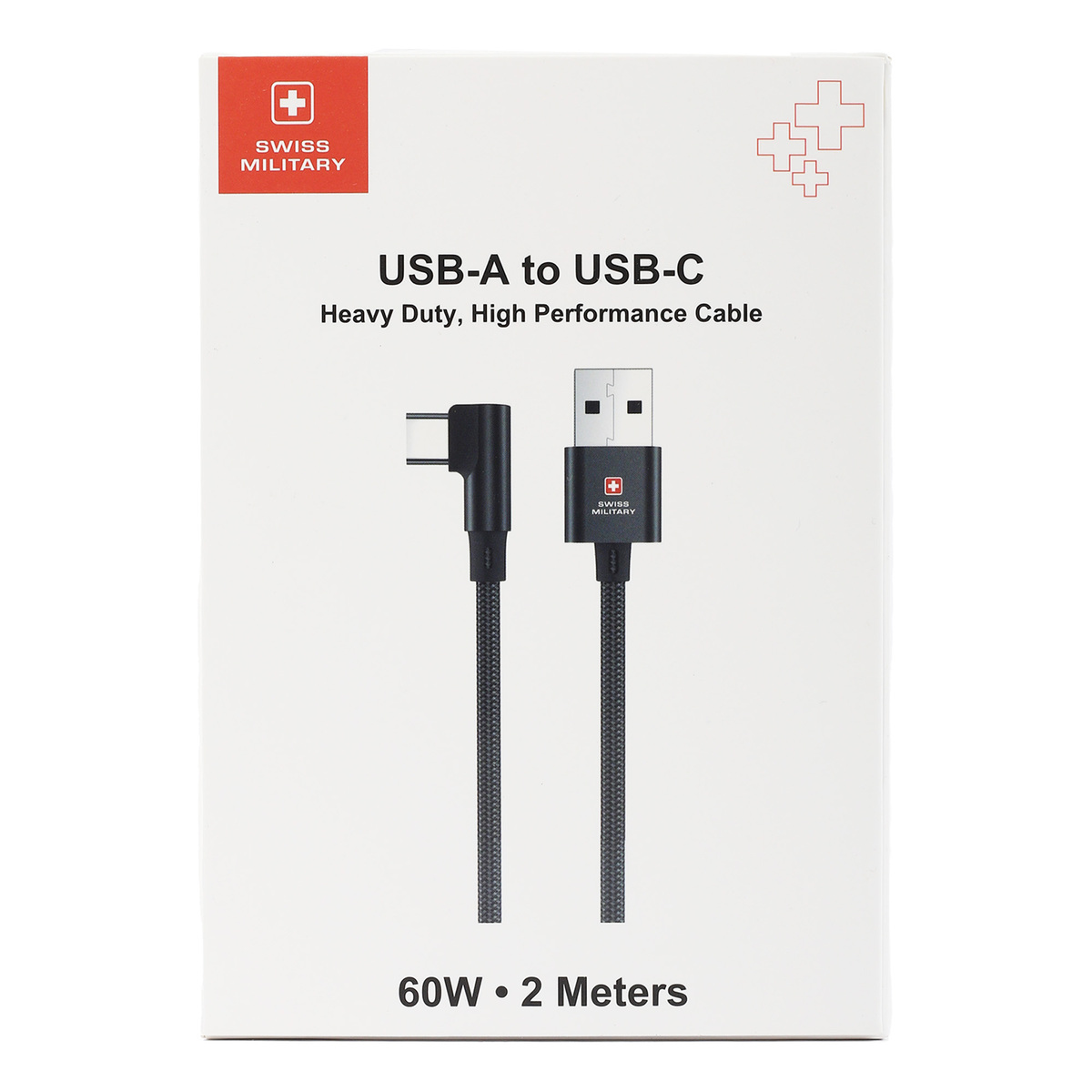 Swiss Military USB To Type-C Cable AC60 2Meter Black
