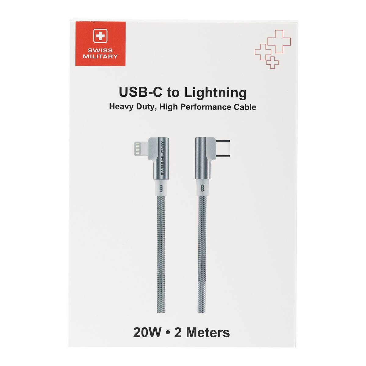Swiss Military Type-C Lightning Cable CL20 2Meter White