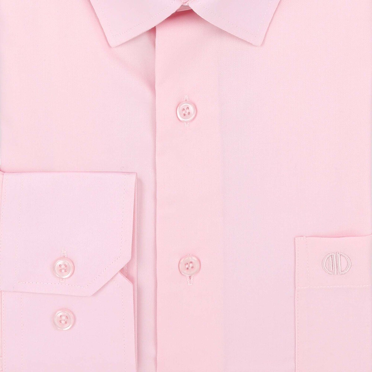 Marco Donateli Men's Formal Shirt Solid Light Pink, 40