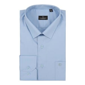 Marco Donateli Men's Formal Shirt Solid Sky Blue, 40