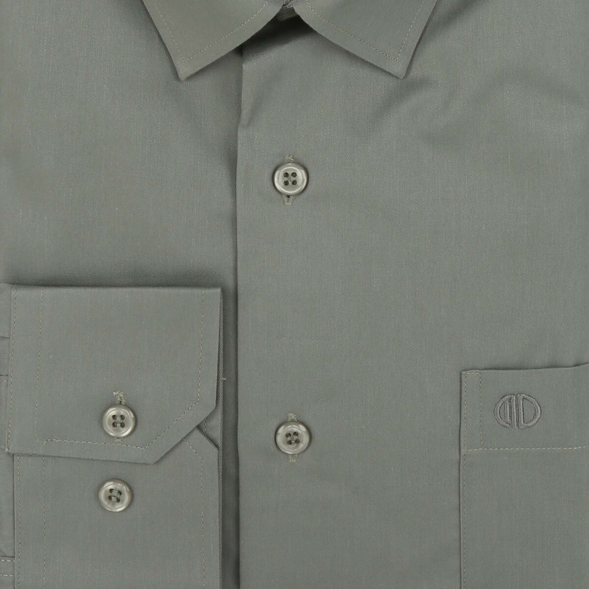 Marco Donateli Men's Formal Shirt Solid Olive Green, 42