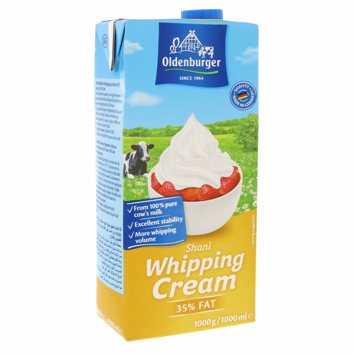 Oldenburger Shani Whipping Cream 1 Litre