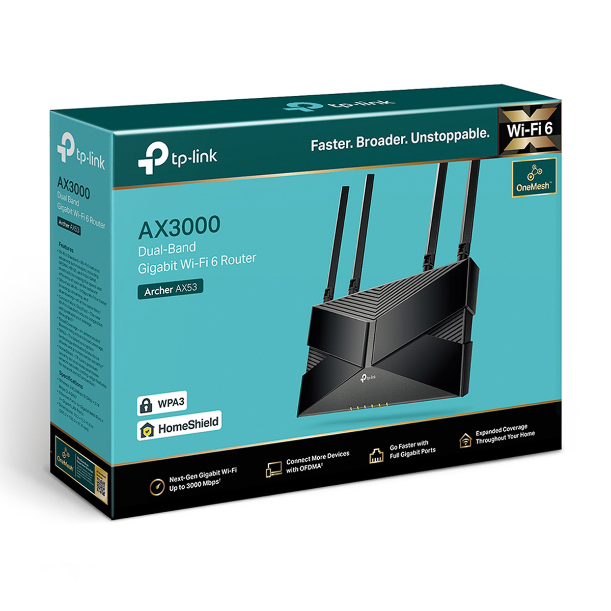 TP Link AX3000 Dual Band Gigabit Wi-Fi  Router Archer AX53