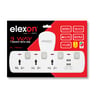 Elexon 3Way Extension T Socket With 2USB Port EL7304U