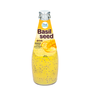 اشتري قم بشراء Thai Coco Basil Seed Drink With Mango Flavour Value Pack 3 x 290ml Online at Best Price من الموقع - من لولو هايبر ماركت Fruit Drink Bottled في الكويت