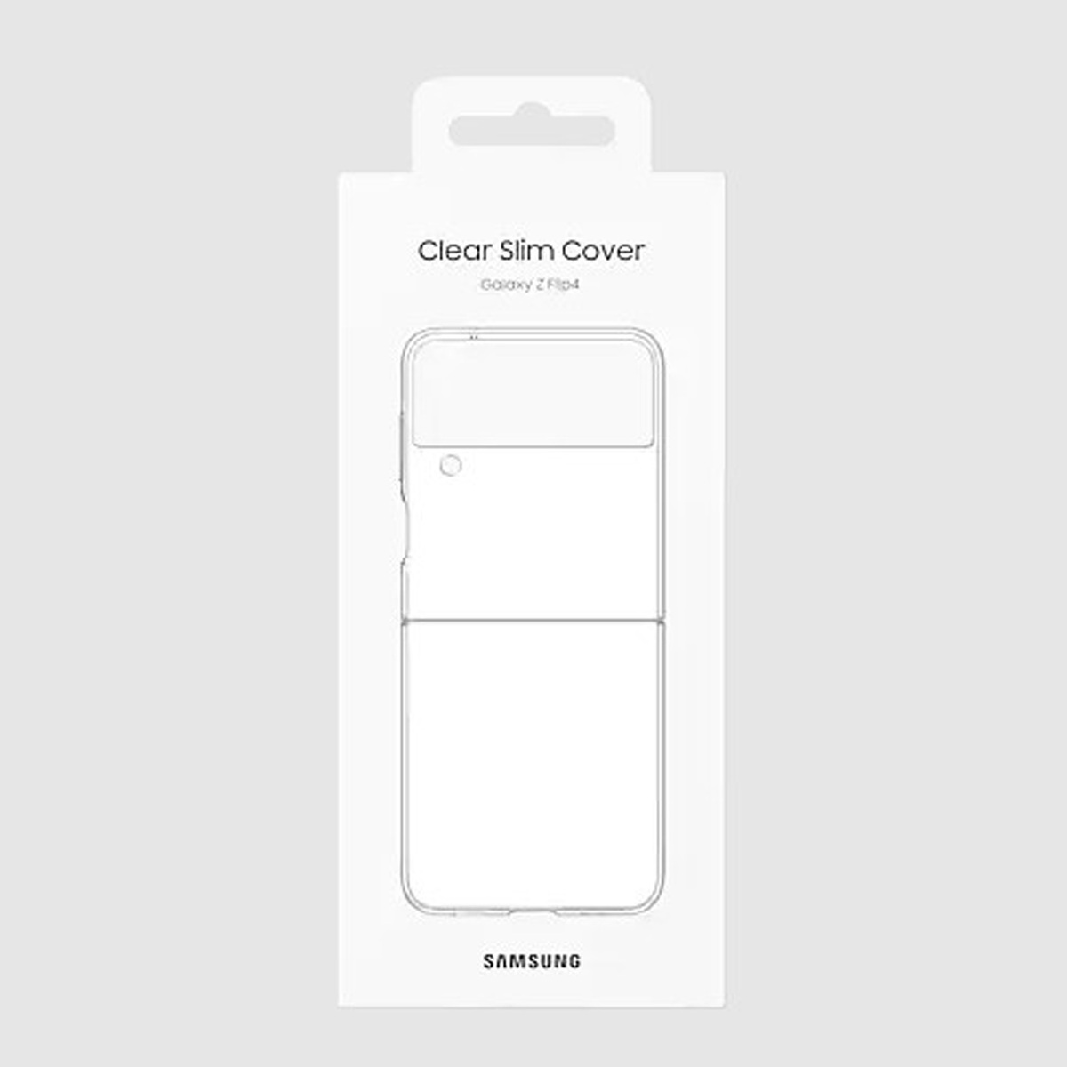Samsung Galaxy Z Flip4 Clear Slim Cover, EF-QF721CTEGWW, Transparent
