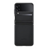 Samsung Galaxy Z Flip4 Flap Leather Cover, EF-VF721LBEGWW, Black