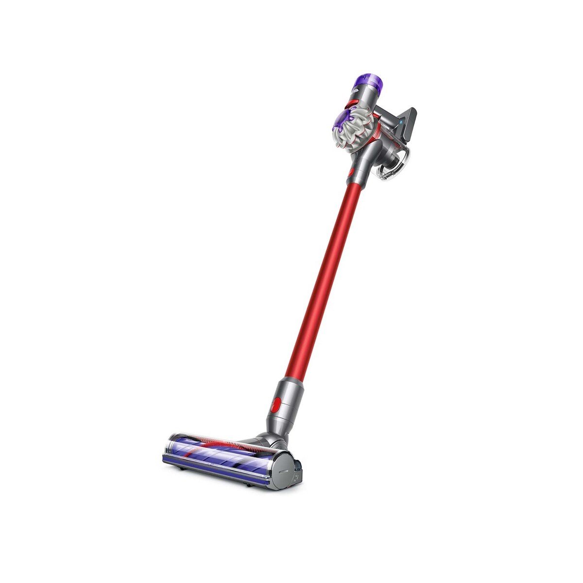 Dyson V8 EXTRA Cordless Vacuum Cleaner, 0.54 litre, 115 Air Watts, Silver/Red