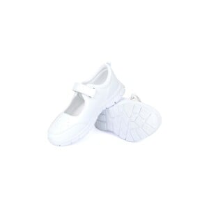 Eten Girls School Shoes 1802-1H White, 35