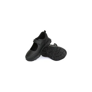 Eten Girls School Shoes 1802-1H Black, 28