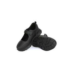 Eten Girls School Shoes 1802-1H Black, 33