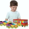 Doh Time Dough 20 in 1 Bus Maga Pack Value Set 101938 Assorted Colours