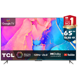 TCL 65Inch QLED 4K Smart Google TV 65C635