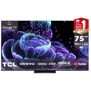 TCL 75 Inch Mini LED-Google Smart QLED TV Game Master 75C835
