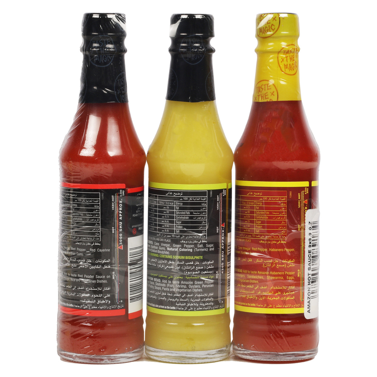 Amazon Hot Sauce Assorted Value Pack 3 x 3.3oz