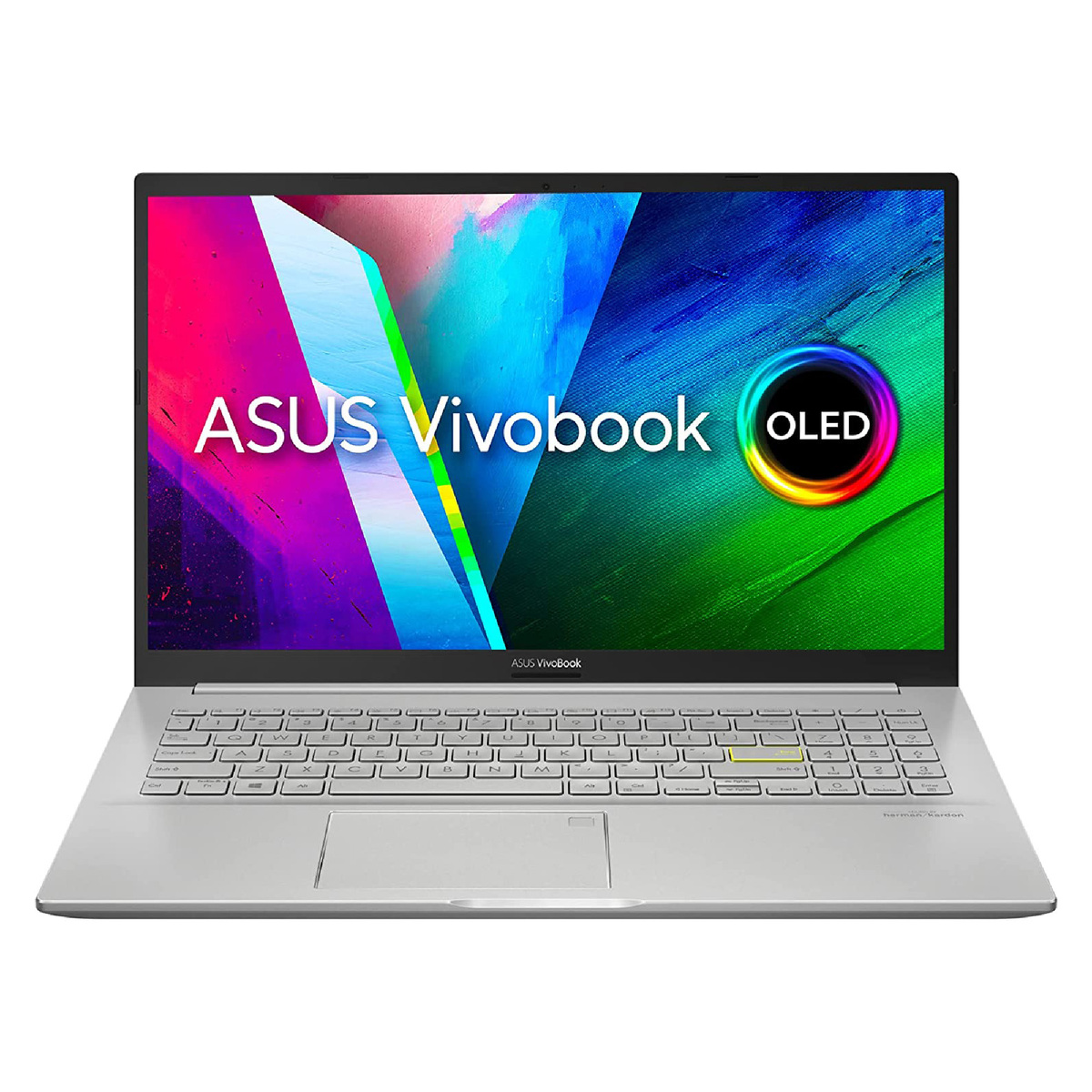 ASUS Vivobook 15 OLED K513EQ-OLED007W Slim Laptop,Intel Core I7-1165G7,16GB RAM,1TB SSD,2GBNVIDIA GeForce MX 350, Eng-Arabic KB15.6 Inch FHD (1920x1080) OLED,Windows 11 Home,Silver