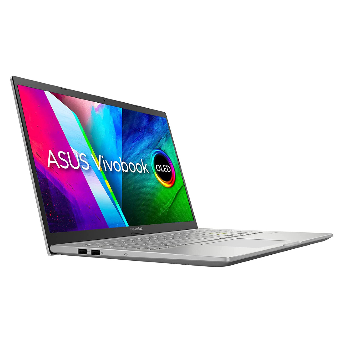 ASUS Vivobook 15 OLED K513EQ-OLED007W Slim Laptop,Intel Core I7-1165G7,16GB RAM,1TB SSD,2GBNVIDIA GeForce MX 350, Eng-Arabic KB15.6 Inch FHD (1920x1080) OLED,Windows 11 Home,Silver