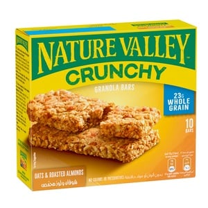 Buy Nature Valley Crunchy Oats & Roasted Almonds Granola Bars Value Pack 5 x 42 g 2 pkt Online at Best Price | Cereal Bars | Lulu Kuwait in UAE