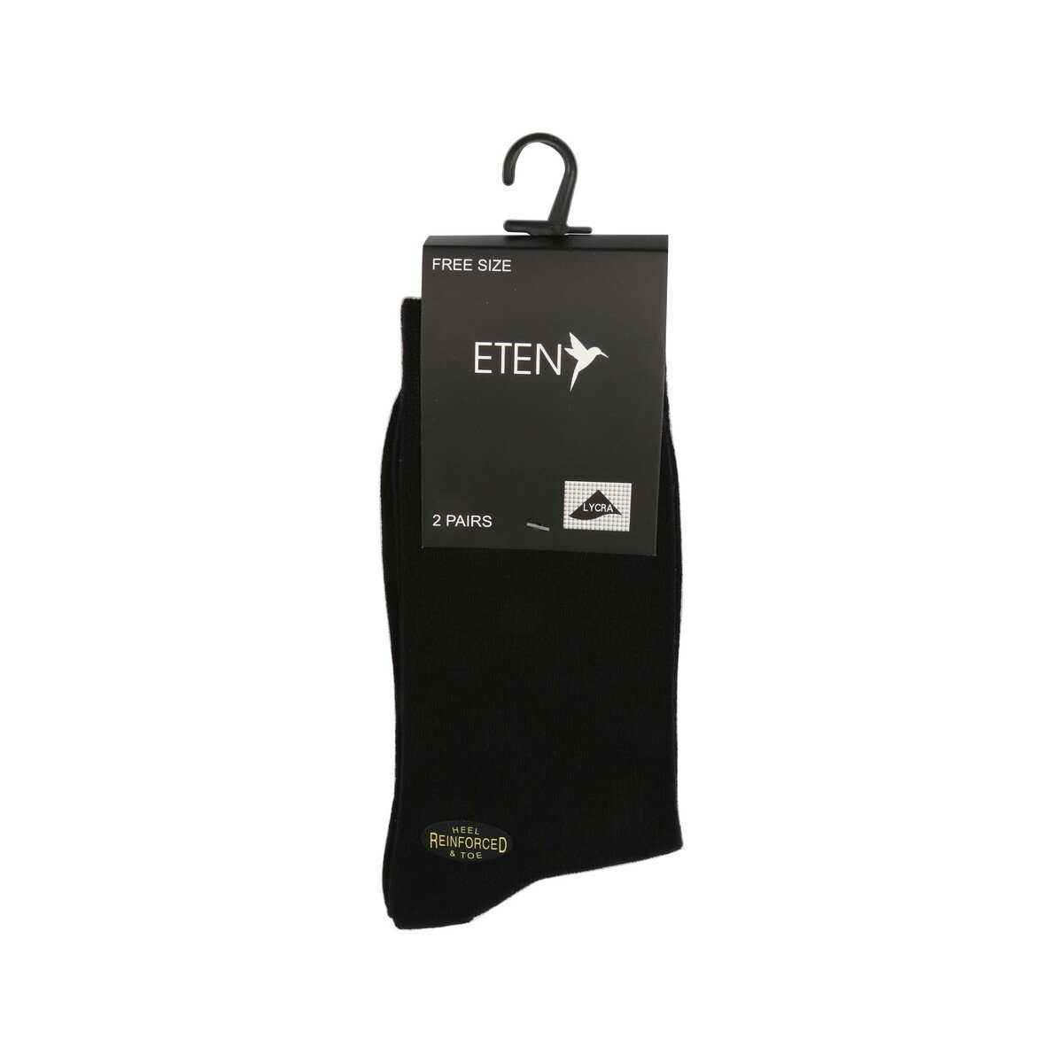 Eten Men's Socks 2Pcs Set ETS107 Free Size Black