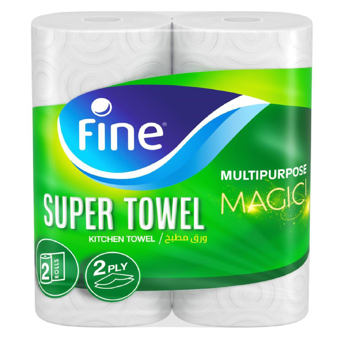 Fine Multipurpose Magic Super Kitchen Towel 2ply 2 x 110 Sheets