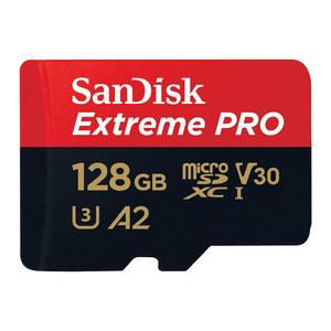 سانديسك اكستريم برو بطاقة ذاكرة مايكرو  اس دي SDSQXCD سعة 128 جيجابايت