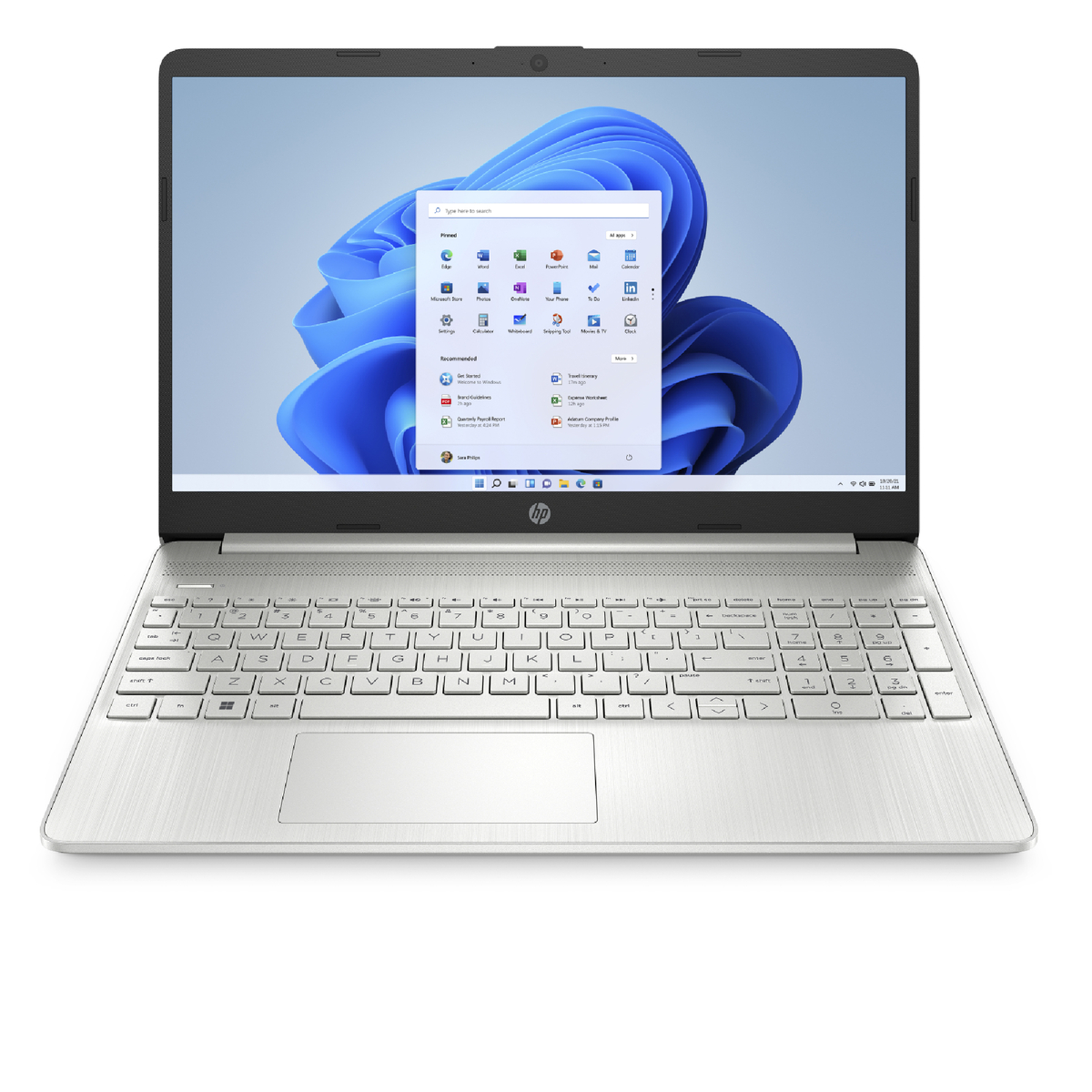 HP Laptop 15.6" FHD Screen, Intel Core i5-1235U,512GB SSD,8GB RAM,Intel® Iris® Xᵉ Graphics, Windows 11,Natural silver + Bundle With HP Wireless Mouse+HP Prelude Bagpack, 15s-fq5041ne, 6H5Q0EA