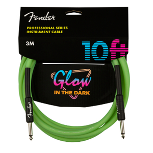 Fender Proffessional Series Glow Instrument Cable, Green, 0990810119