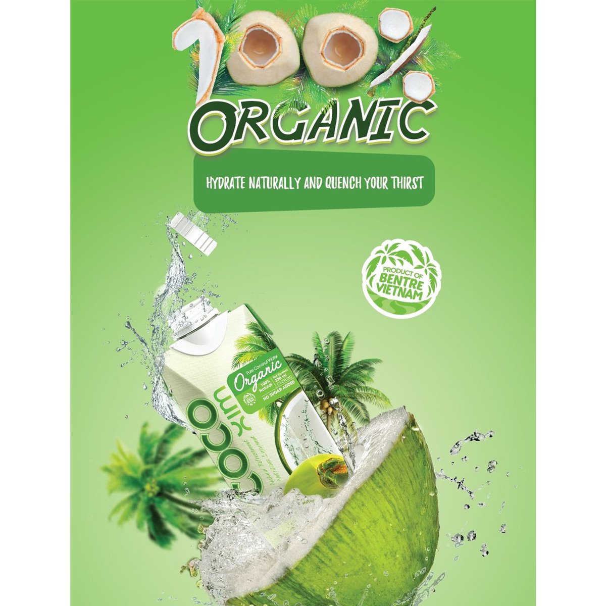 Coco Xim Organic Pure Coconut Water 1 Litre
