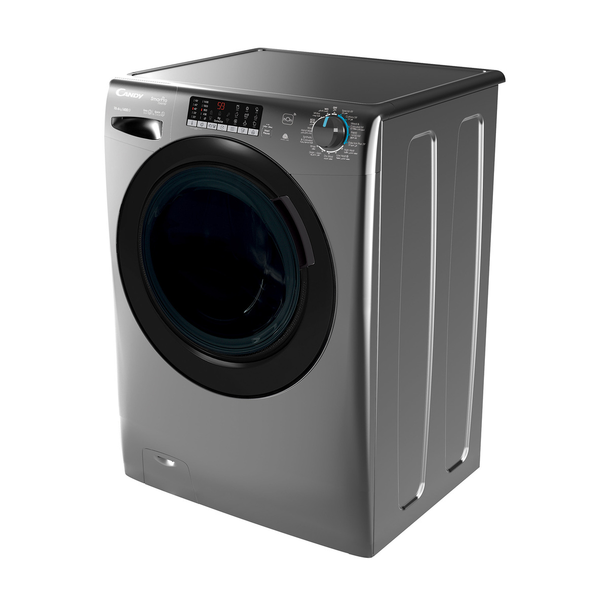 Candy 10/6 Kg SmartPro Front Load Washer Dryer, 1400 rpm, Anthracite, CSOW41066TWMBR19