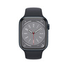 Apple Watch Series 8 GPS Midnight Aluminium Case with Midnight Sport Band, 41 mm, MNP53AE