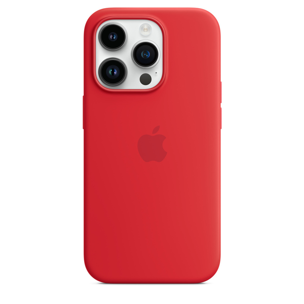 جراب حماية سيليكون لجهاز ايفون 14 برو بتقنية MagSafe ، أحمر ، MPTG3ZE