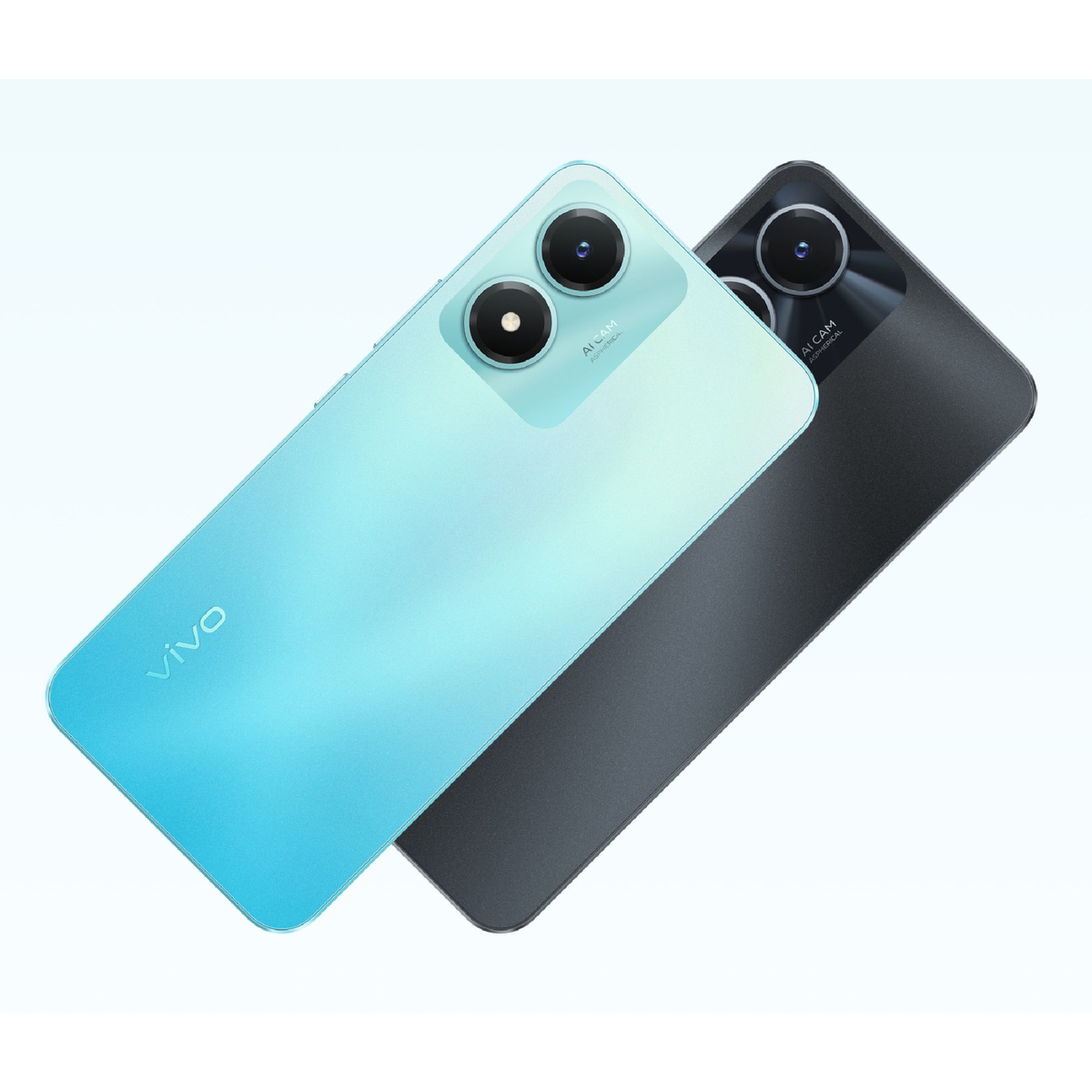 فيفو Y02s هاتف ذكي بشريحتين 4G ، و 3 جيجا رام ، 32 جيجا مساحة تخزين ، أزرق