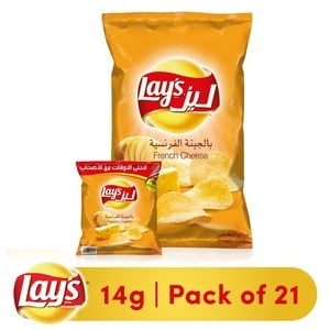Lays Cheese Potato Chips 21 x 14g