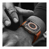 Apple Watch Ultra GPS + Cellular Titanium Case with Orange Alpine Loop, 49 mm, Large (Band Size), MQFM3
