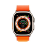 Apple Watch Ultra GPS + Cellular Titanium Case with Orange Alpine Loop, 49 mm, Medium (Band Size), MQFL3