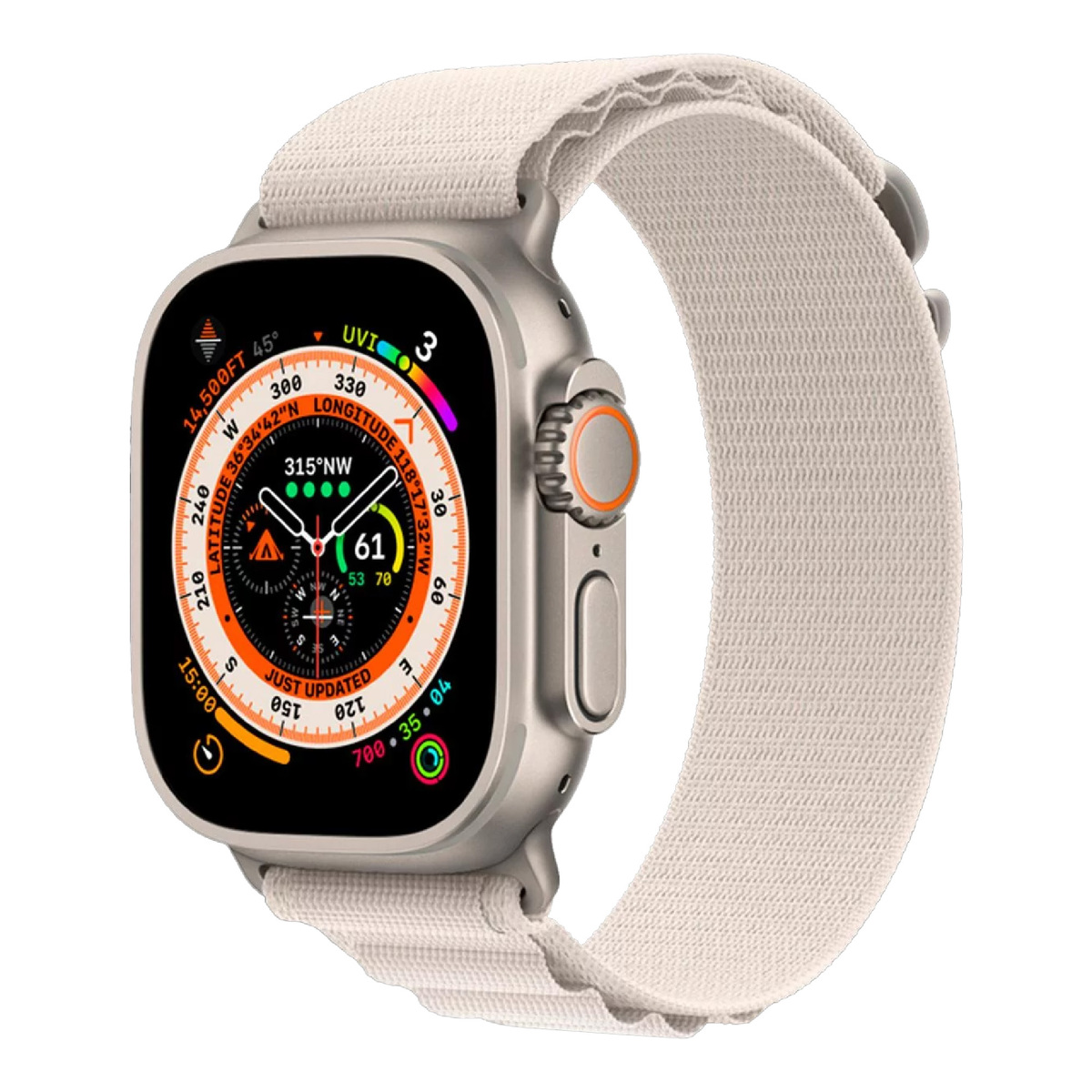 Apple Watch Ultra 2 [GPS + Cellular 49mm] Smartwatch with Rugged Titanium  Case & Blue Alpine Loop Medium. Fitness Tracker, Precision GPS, Action
