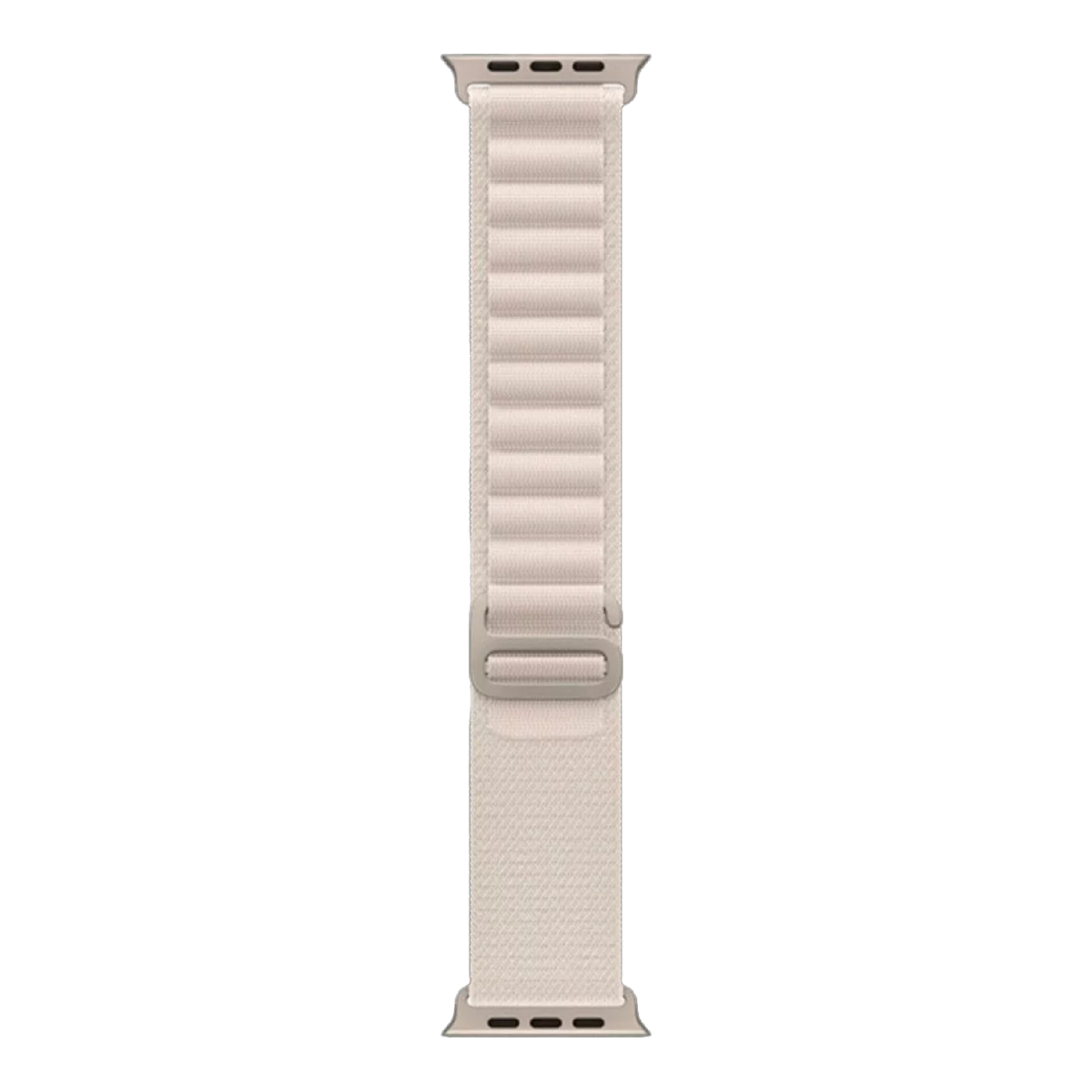 ابل واتش الترا ساعة ذكية جي بي اس + شريحة، إطار تيتانيوم مع حزام حلقة ستارلايت ، 49 مم ، وسط (مقاس الحزام) ، MQFR3