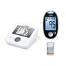 بيورير جهاز قياس ضغط الدم مونيتور  BM27 + غلوكمتر  GL44 + مع 25 شريط