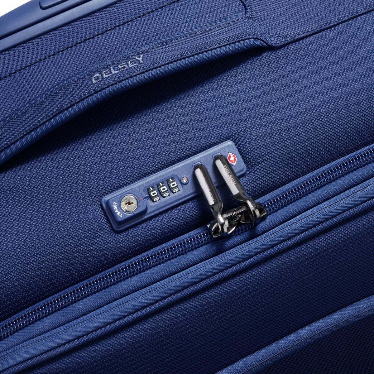 ديلسي مونتمارتر اير 2.0 حقيبة سفر ، 4 عجلات مرنة، 55 سم، أزرق